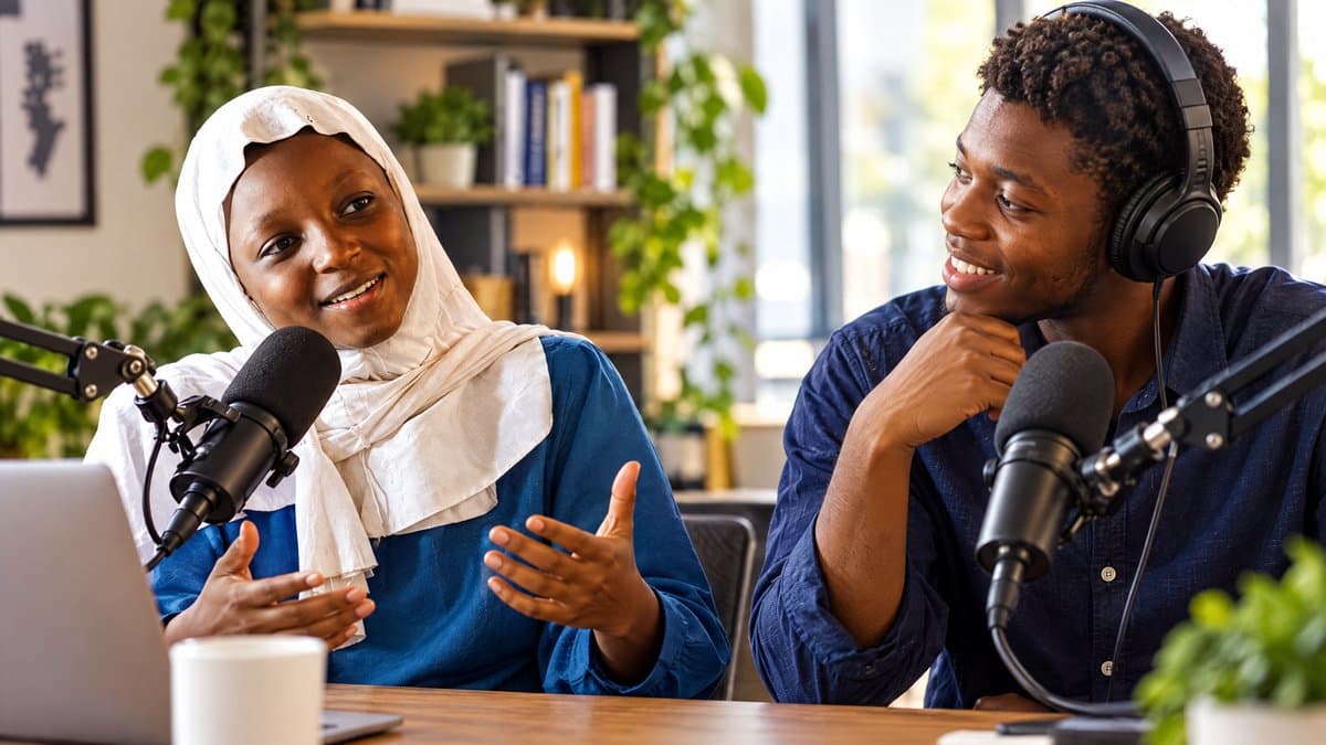 Opportunity Blueprint podcast recording